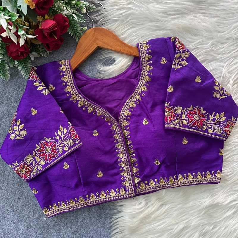 YNF Wholesale Pure Silk Designer Blouse  | Surat Manufacturer
