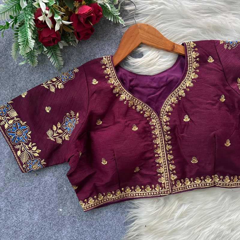 YNF Wholesale Pure Silk Designer Blouse  | Surat Manufacturer