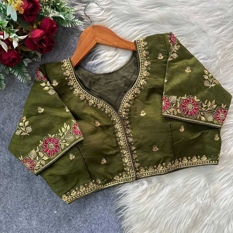YNF Wholesale Pure Silk Designer Blouse  | Surat Manufacturer