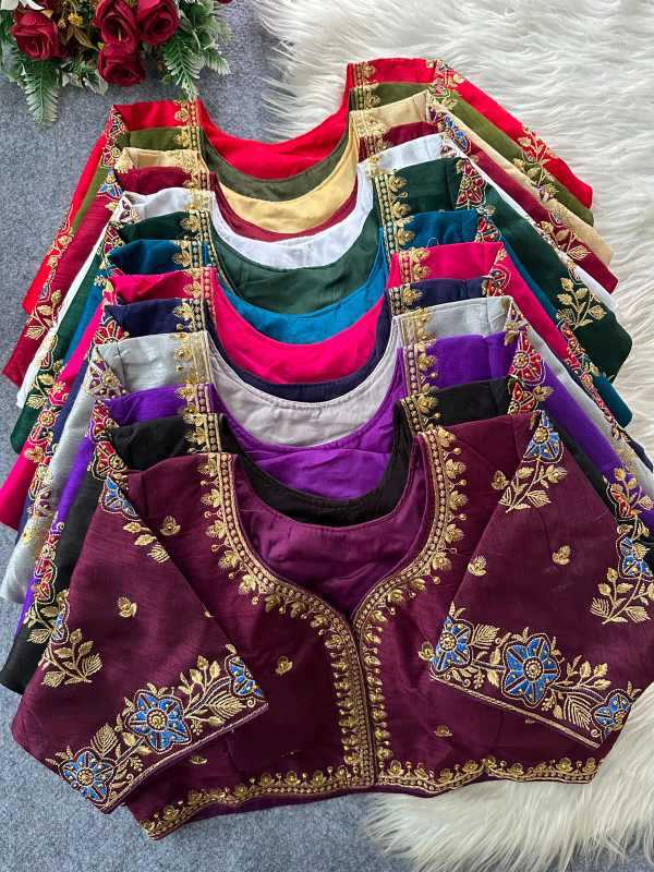 YNF Wholesale Pure Silk Designer Blouse  | Surat Manufacturer