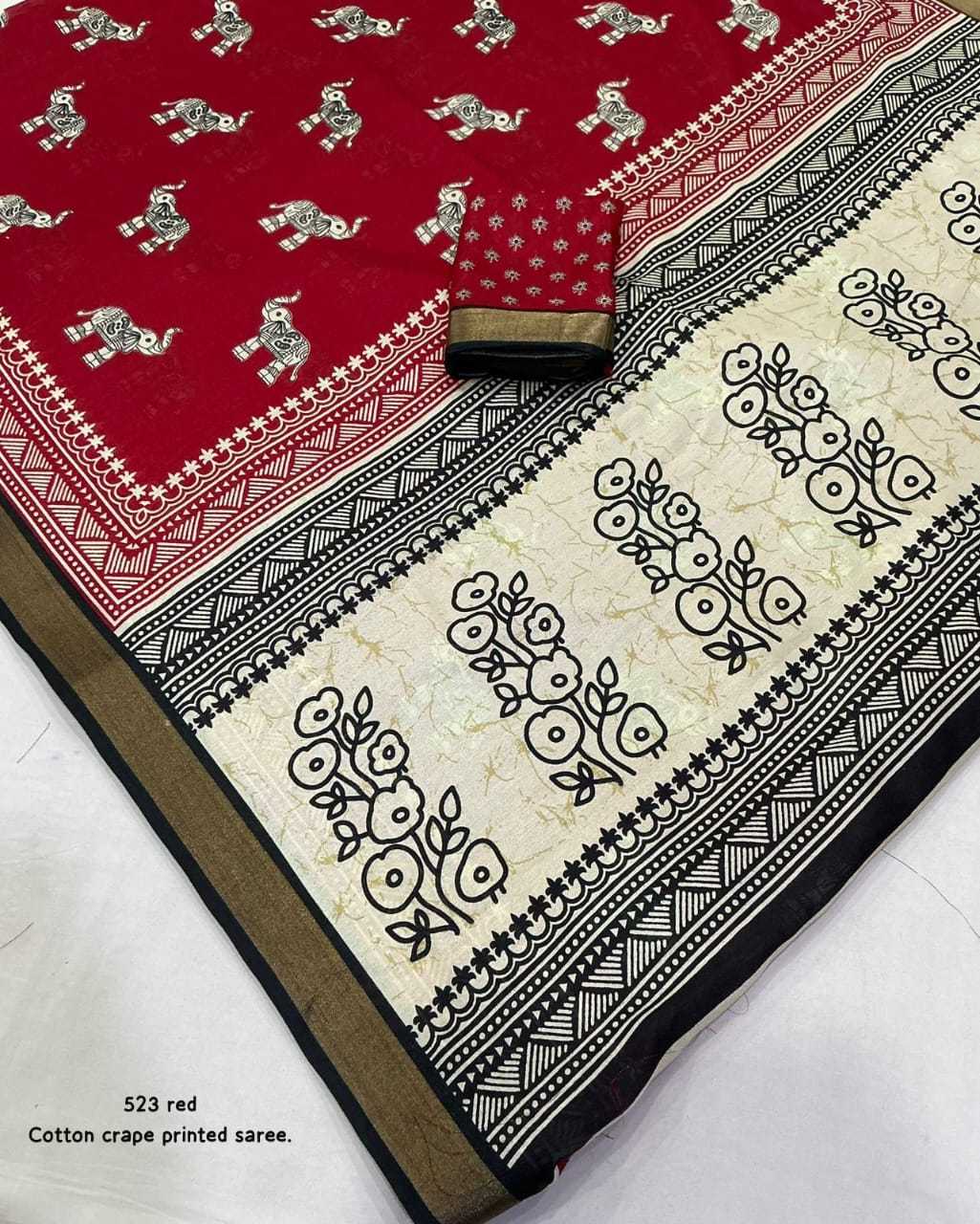 YNF Wholesale Soft Cotton Printed Sarees  | Surat Manufacturer
