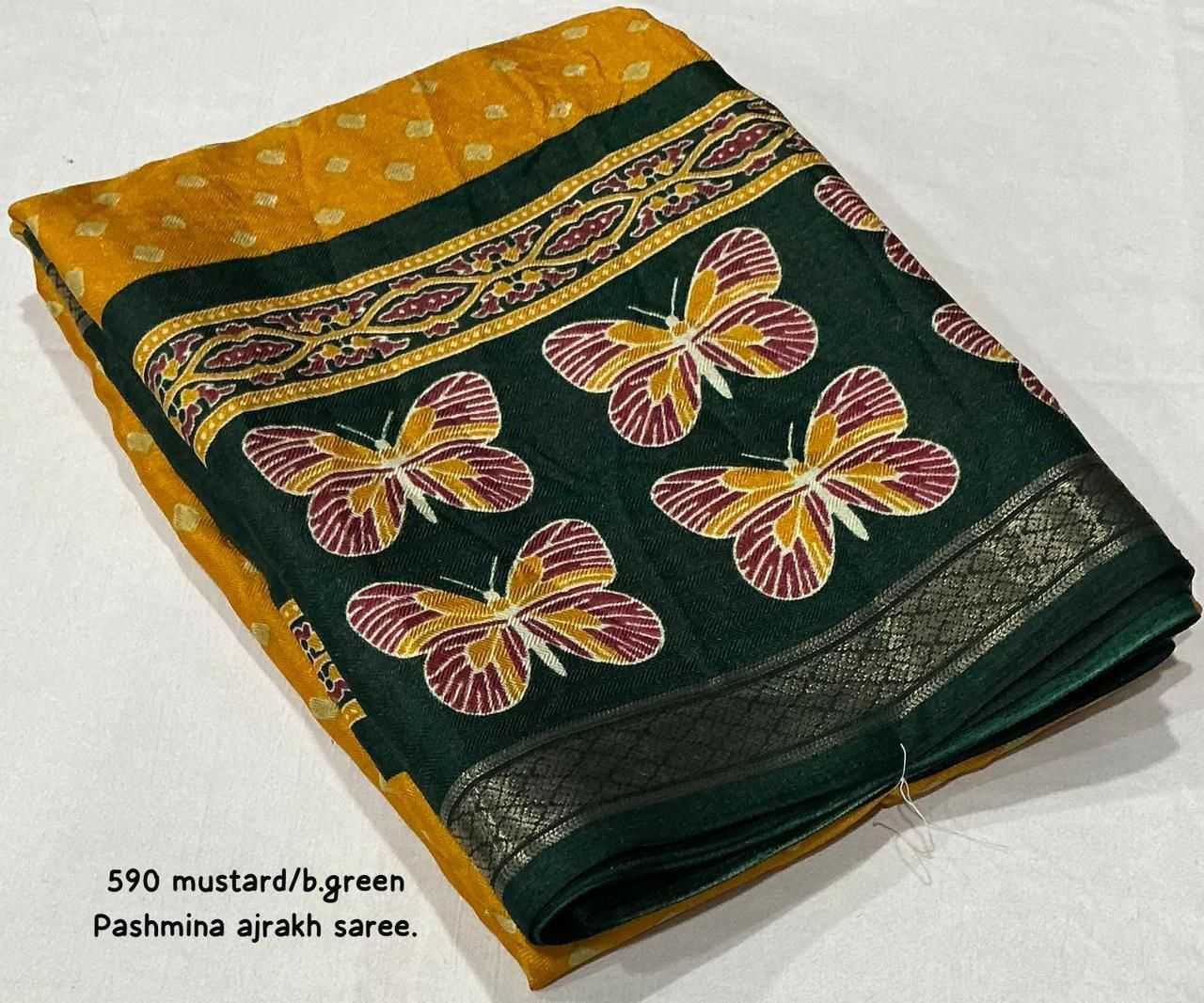YNF Wholesale Pashmina Fancy Sarees  | Surat Manufacturer