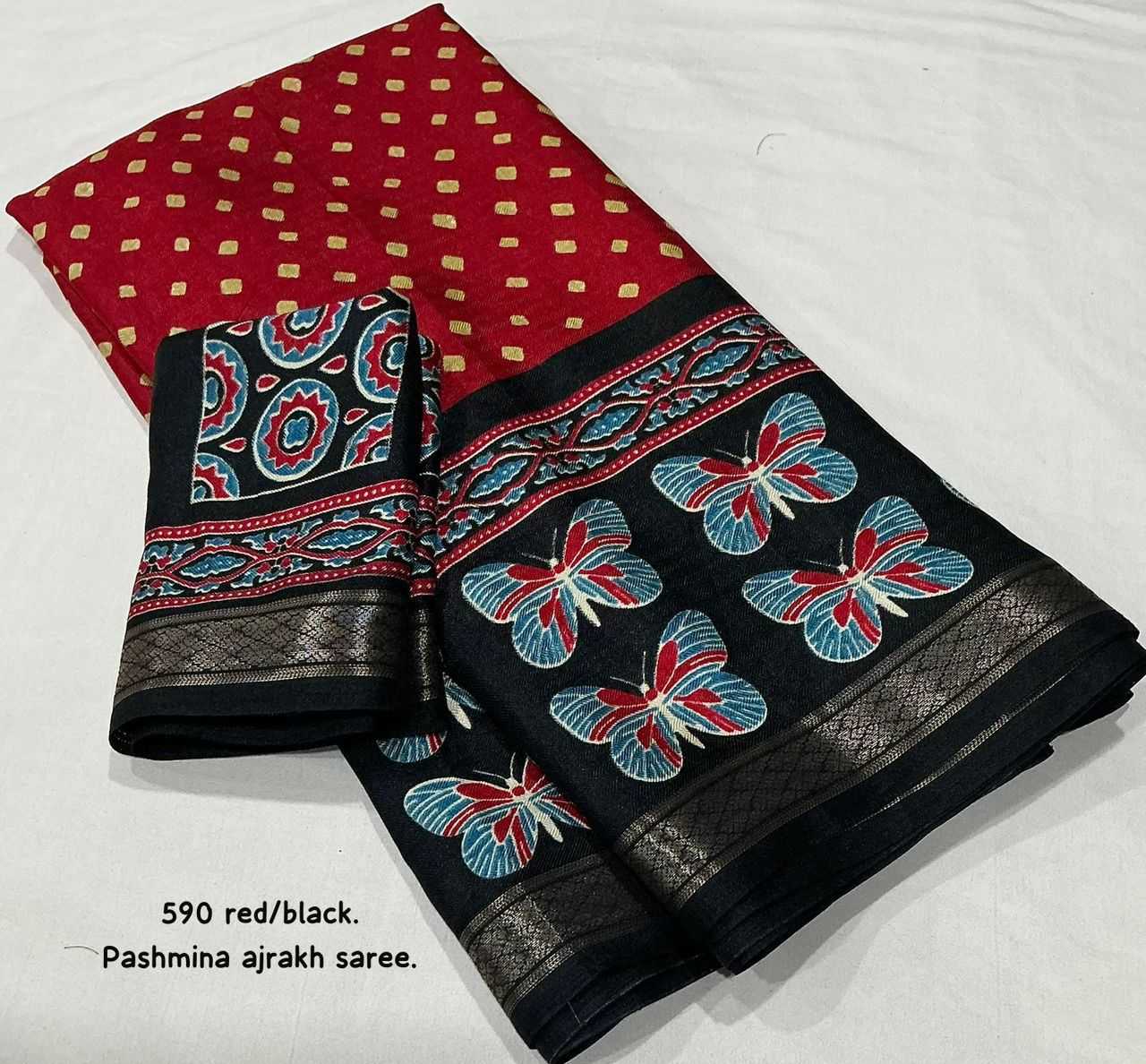 YNF Wholesale Pashmina Fancy Sarees  | Surat Manufacturer