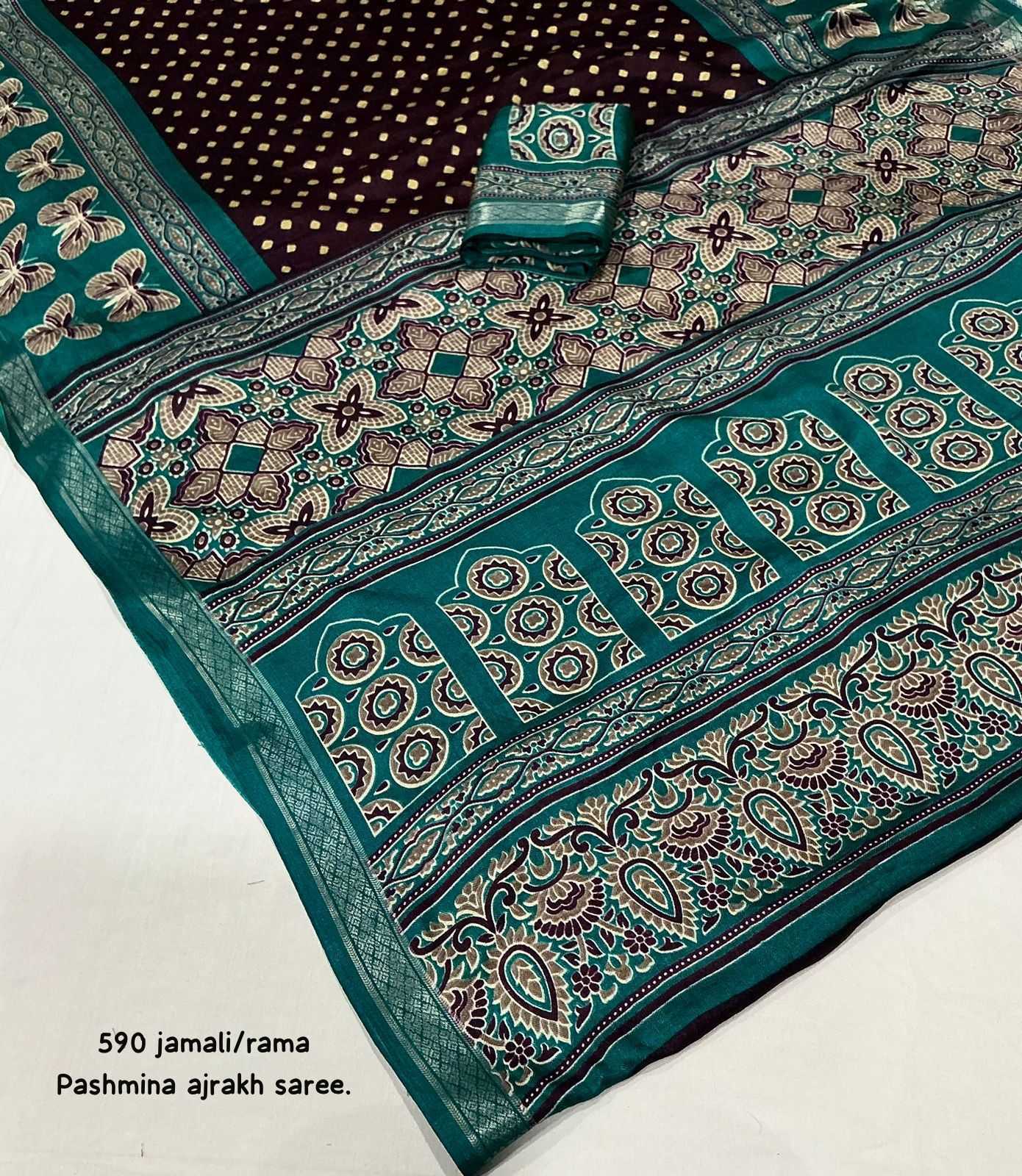 YNF Wholesale Pashmina Fancy Sarees  | Surat Manufacturer