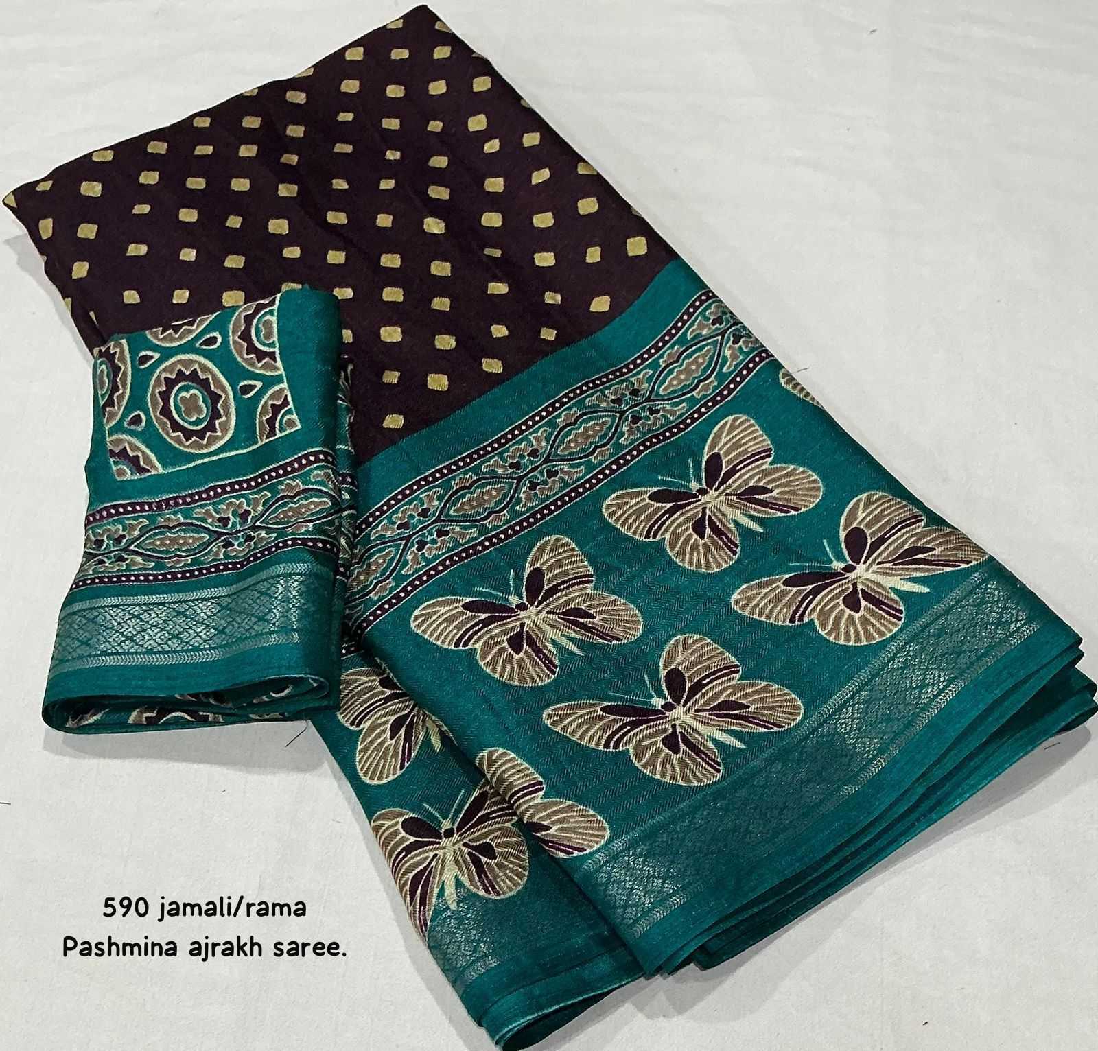 YNF Wholesale Pashmina Fancy Sarees  | Surat Manufacturer