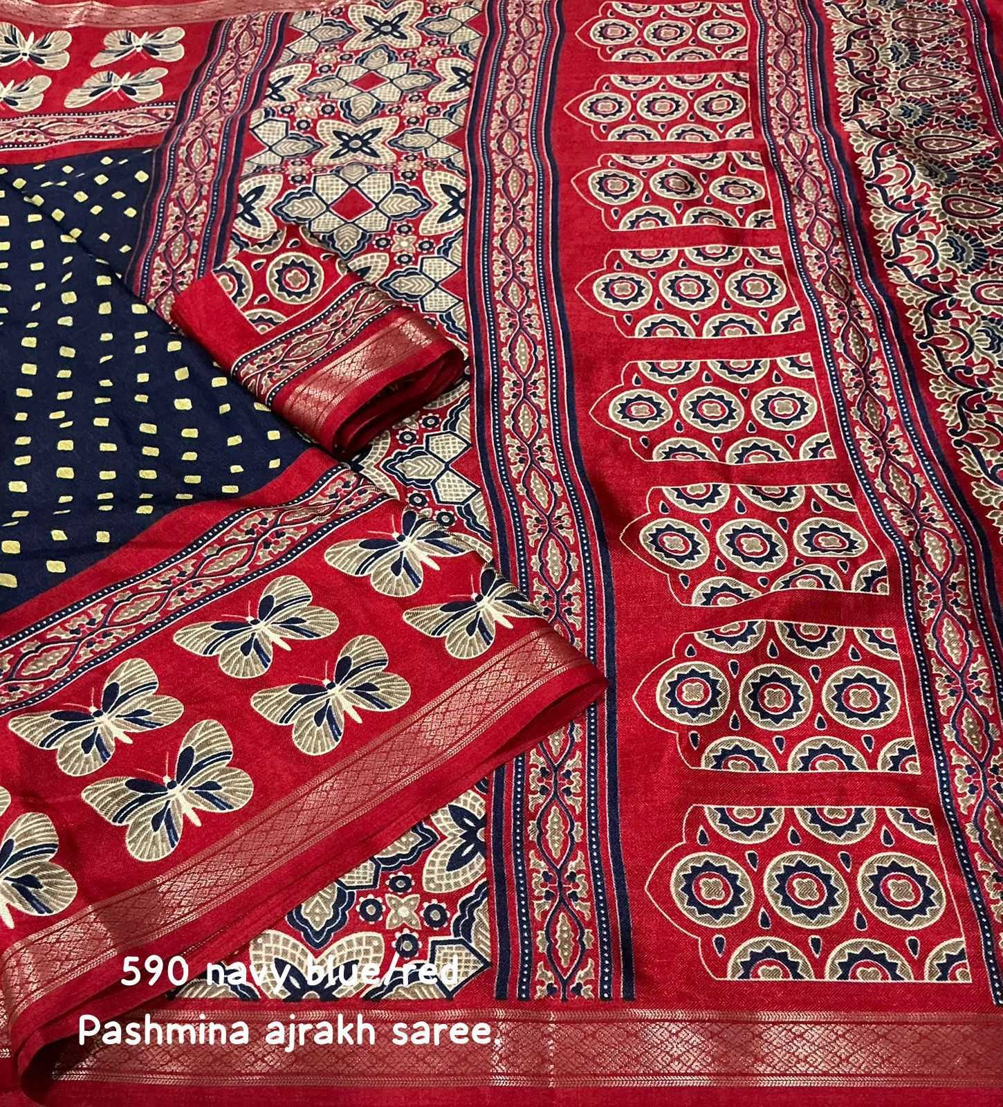 YNF Wholesale Pashmina Fancy Sarees  | Surat Manufacturer