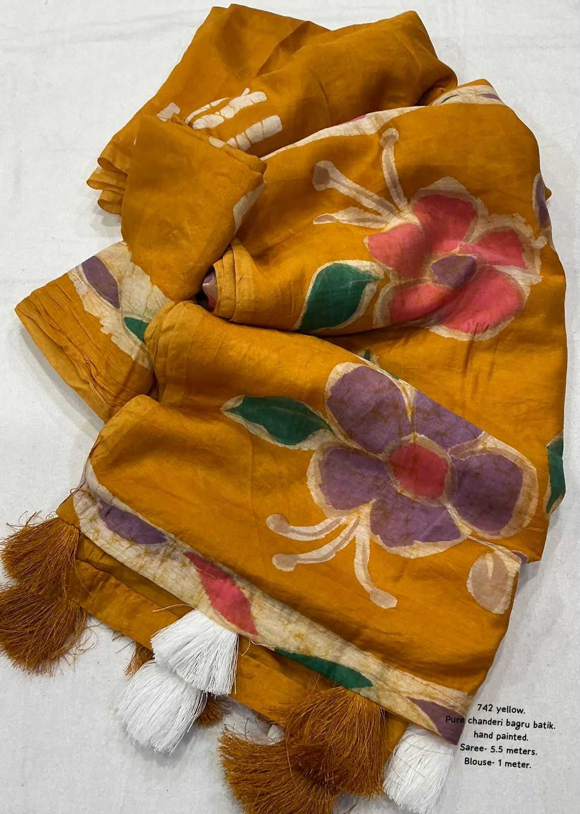 YNF Wholesale Cotton Batik Sarees  | Surat Manufacturer