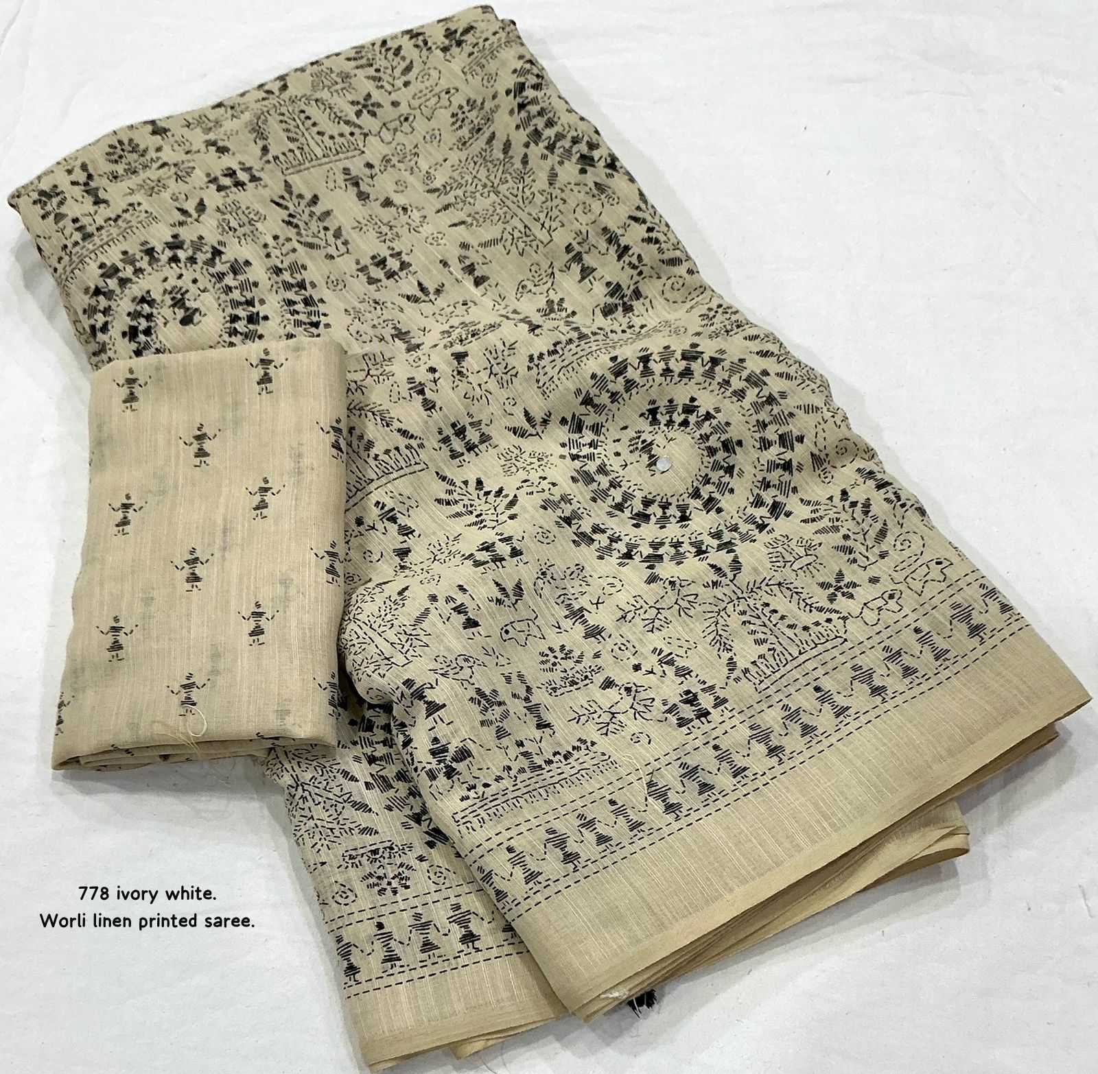 YNF Wholesale Linen Kalamkari Sarees  | Surat Manufacturer