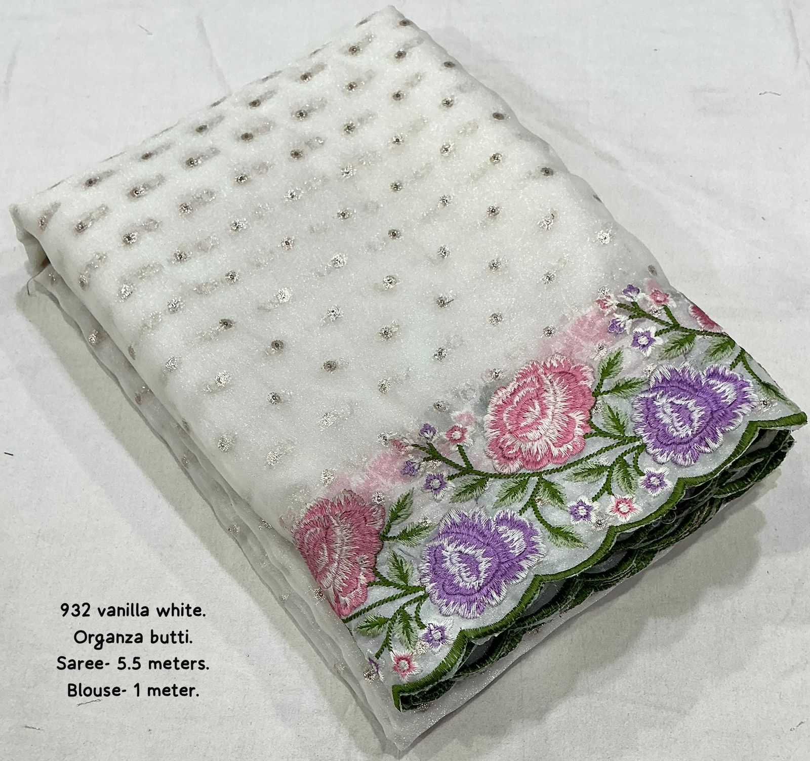 YNF Wholesale Organza Embroidered Sarees  | Surat Manufacturer