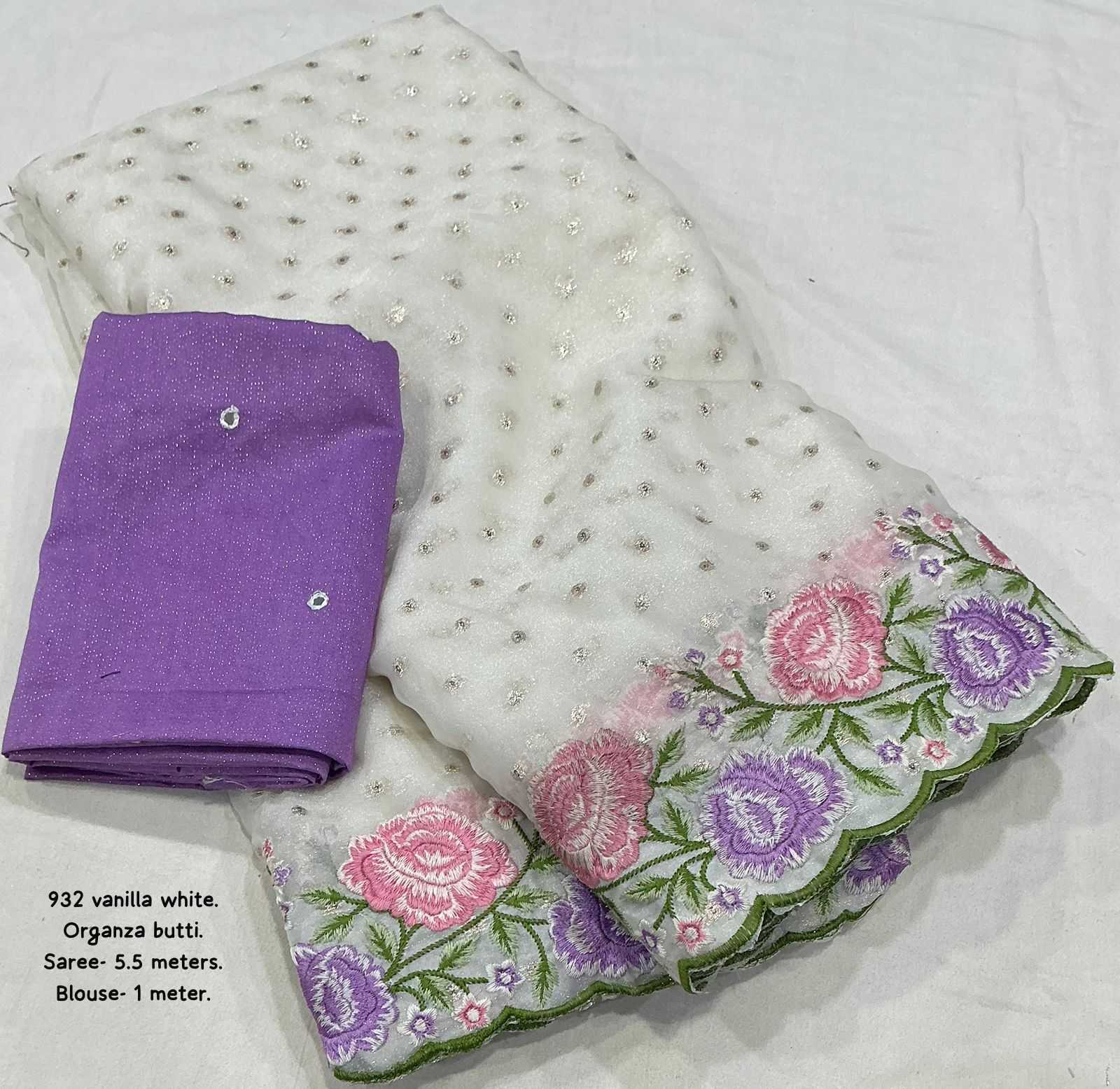 YNF Wholesale Organza Embroidered Sarees  | Surat Manufacturer