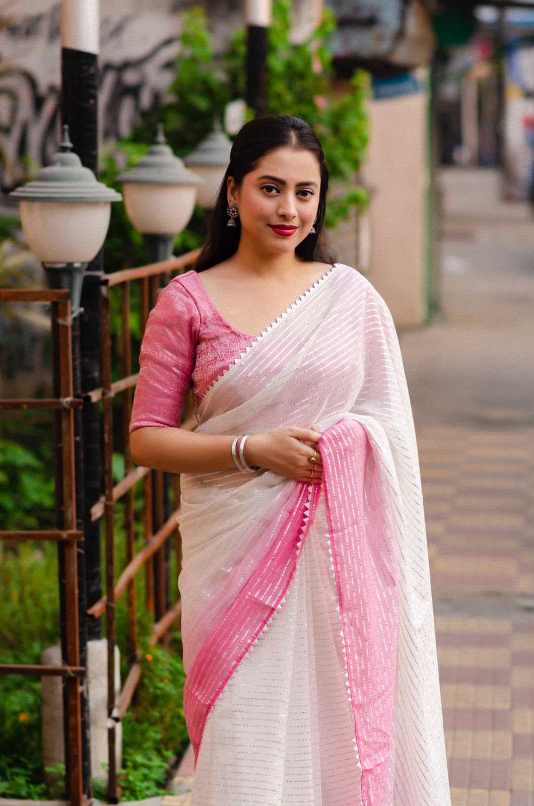 YNF Wholesale Chiffon Party Wear Sarees  | Surat Manufacturer