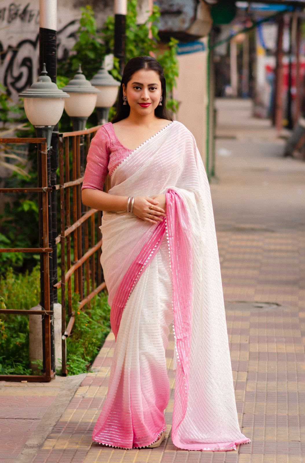 YNF Wholesale Chiffon Party Wear Sarees  | Surat Manufacturer