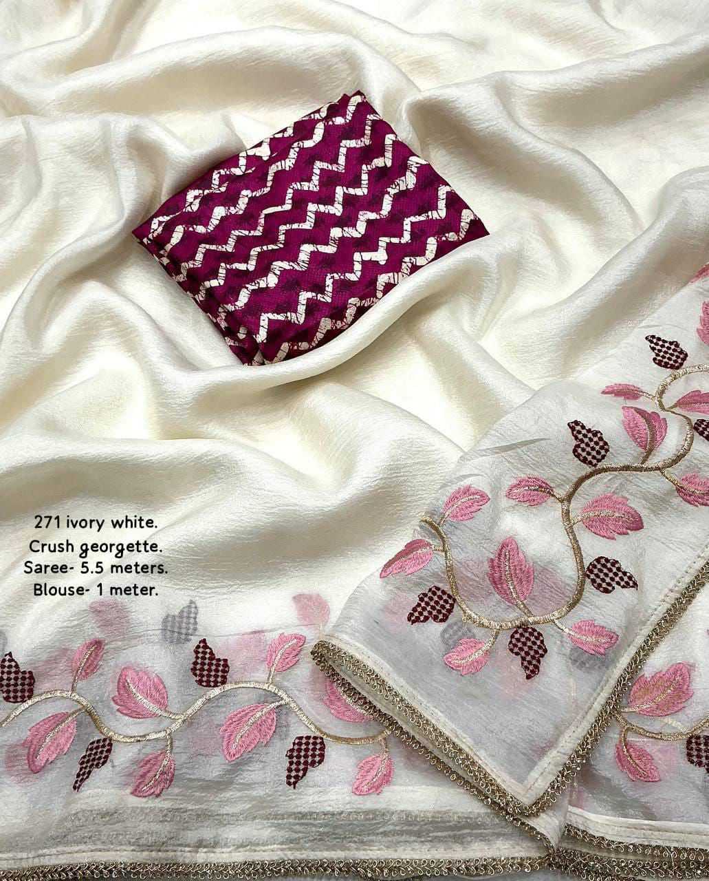 YNF Wholesale Premium Georgette Ready To Wear Sarees KESH433 Juhi | Surat Manufacturer