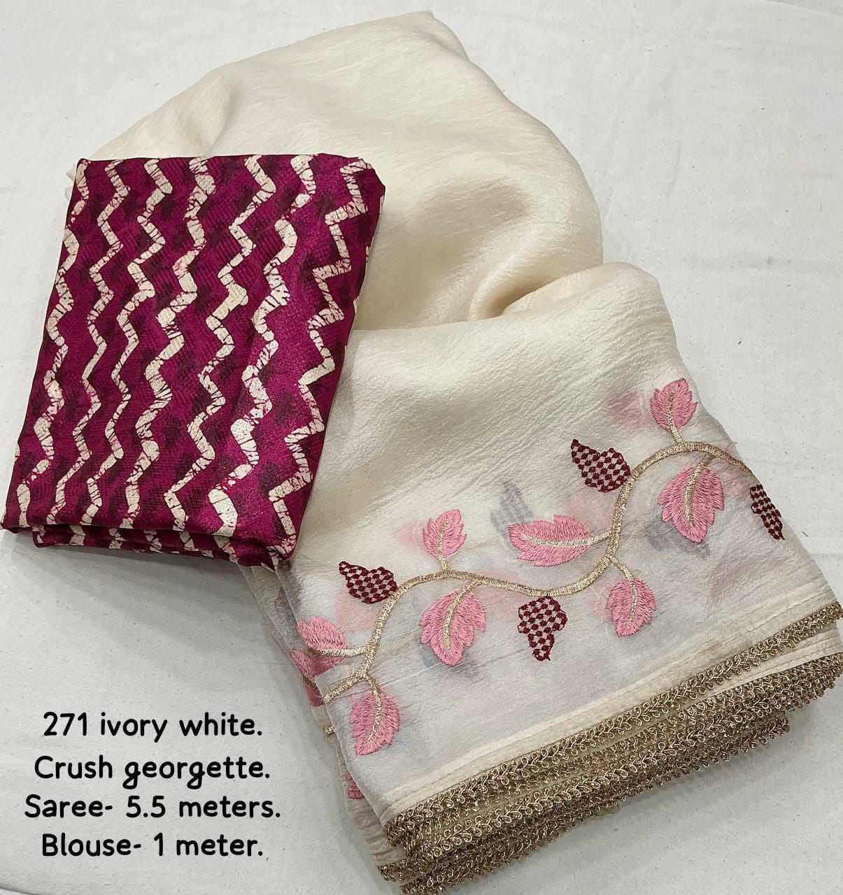 YNF Wholesale Premium Georgette Ready To Wear Sarees KESH433 Juhi | Surat Manufacturer