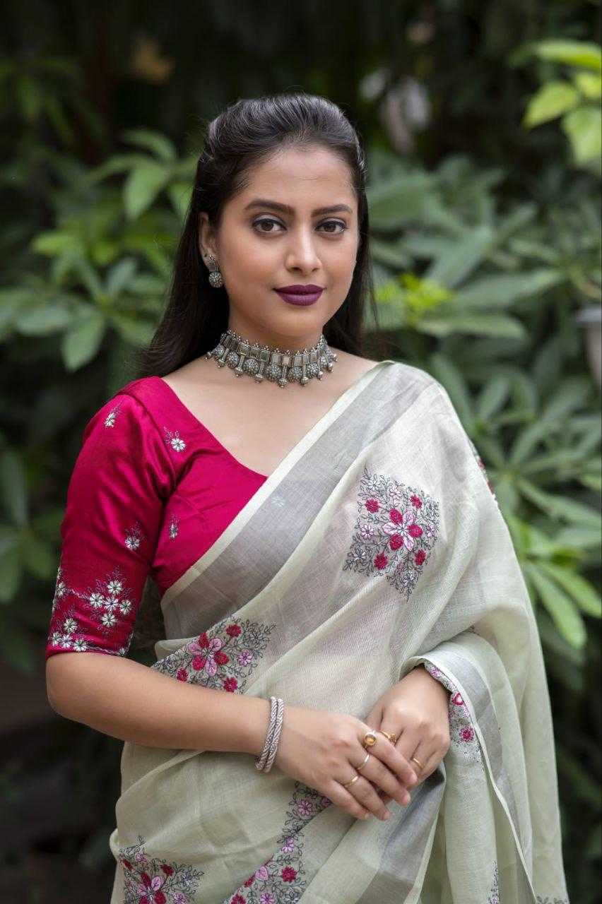 YNF Wholesale Cotton Embroidered Sarees  | Surat Manufacturer