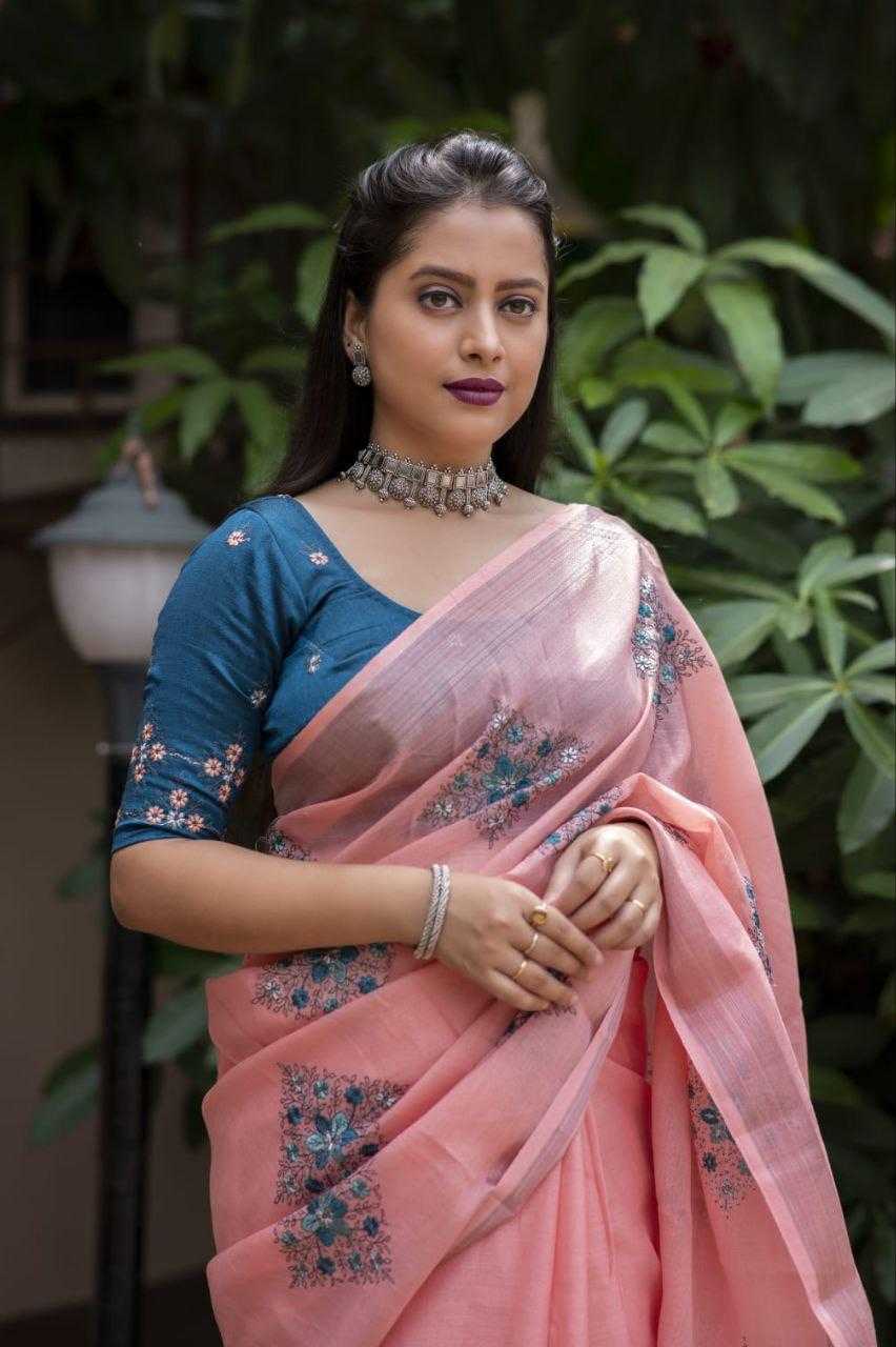 YNF Wholesale Cotton Embroidered Sarees  | Surat Manufacturer