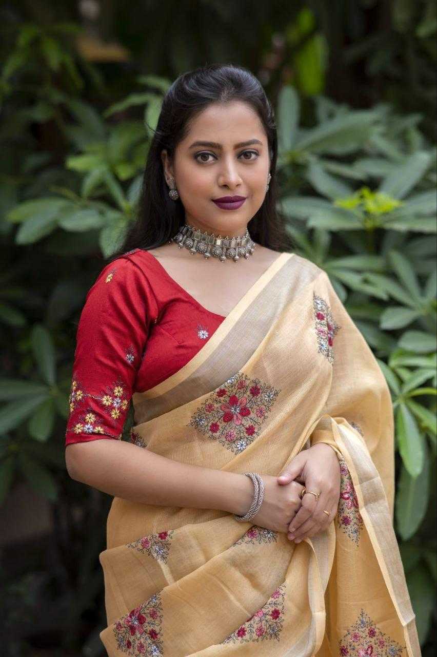 YNF Wholesale Cotton Embroidered Sarees  | Surat Manufacturer
