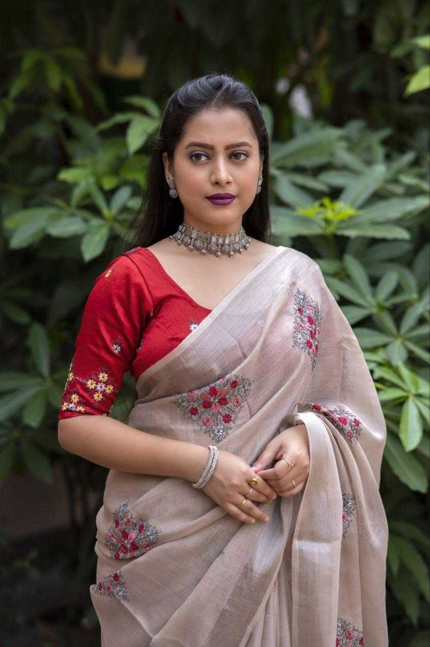 YNF Wholesale Cotton Embroidered Sarees  | Surat Manufacturer