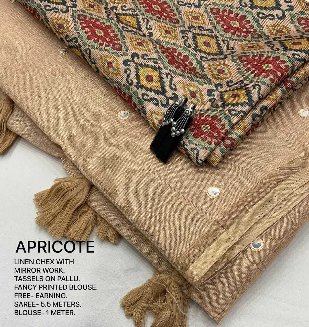 YNF Wholesale Linen Printed Sarees  | Surat Manufacturer
