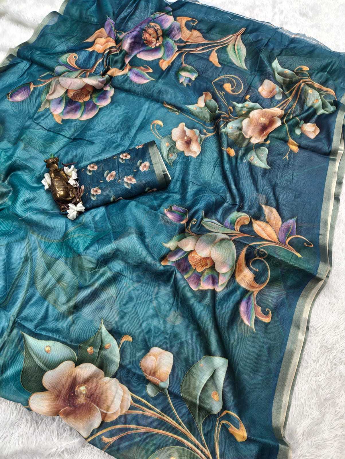 YNF Wholesale Chanderi Soft Printed Sarees  | Surat Manufacturer