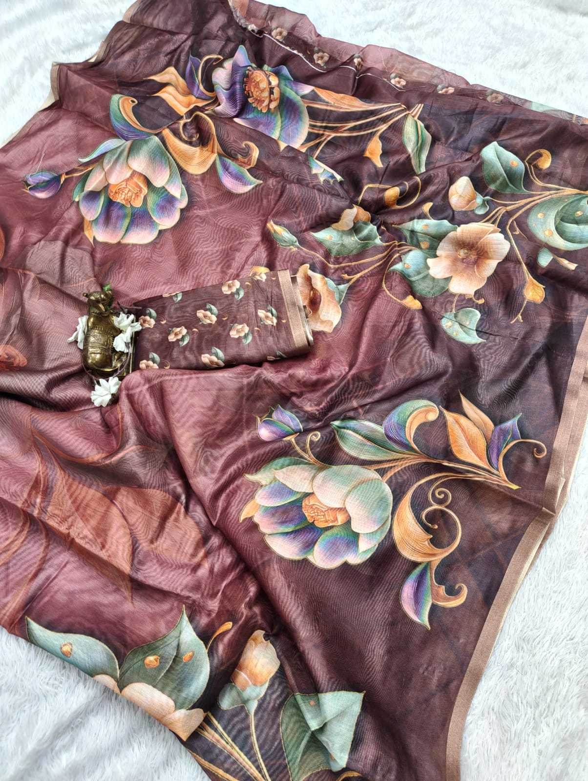 YNF Wholesale Chanderi Soft Printed Sarees  | Surat Manufacturer
