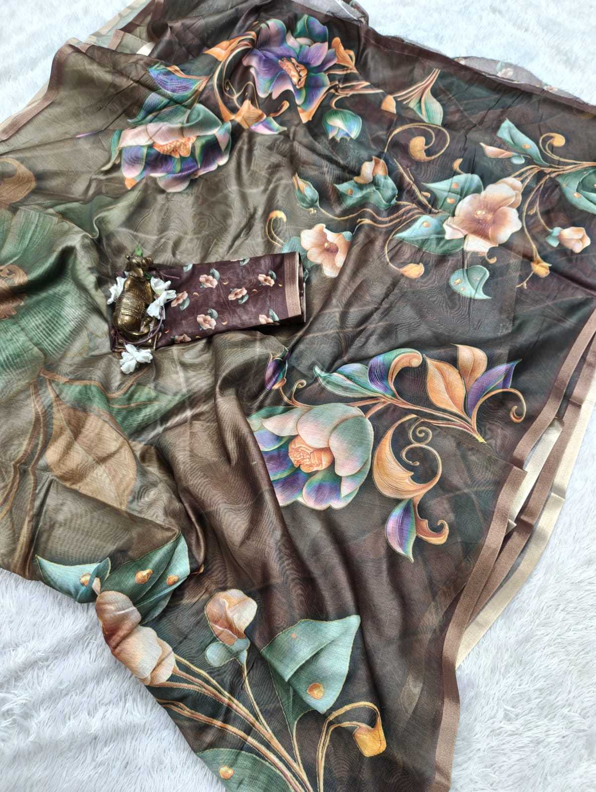 YNF Wholesale Chanderi Soft Printed Sarees  | Surat Manufacturer