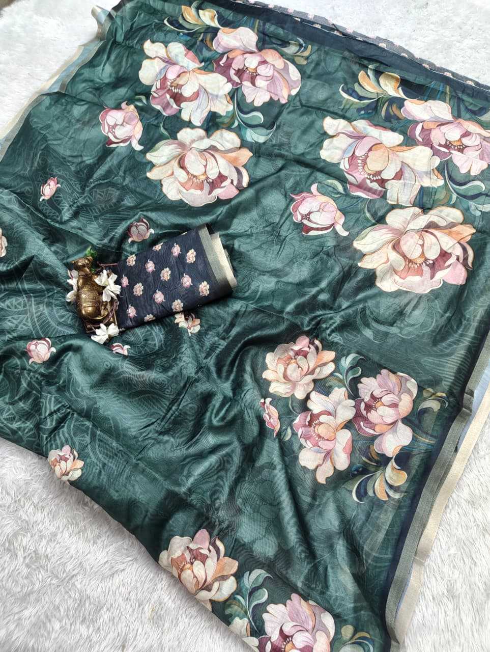YNF Wholesale Chanderi Soft Printed Sarees  | Surat Manufacturer