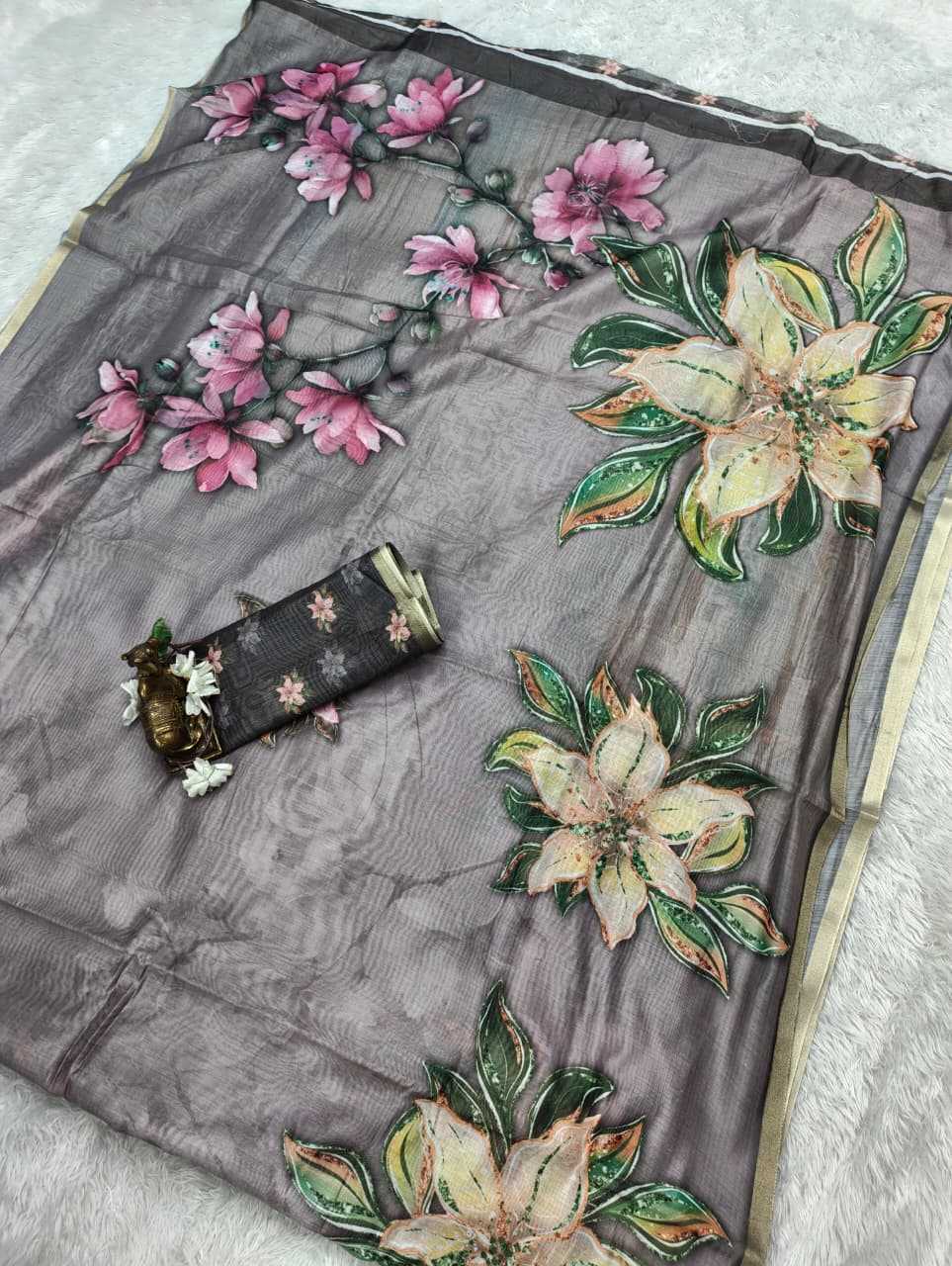 YNF Wholesale Chanderi Soft Printed Sarees  | Surat Manufacturer