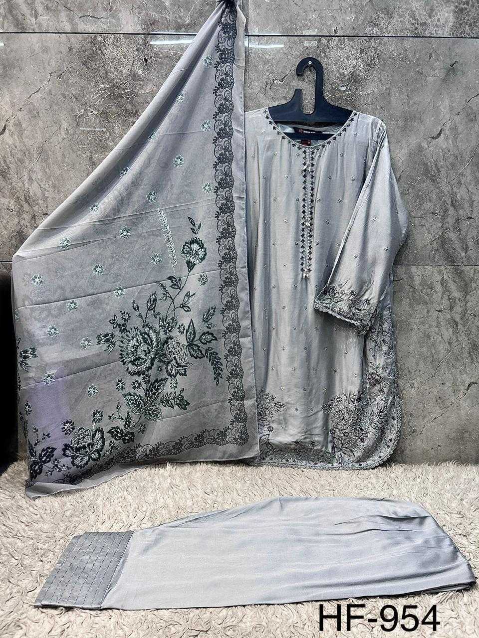 YNF Wholesale Satin Ladies Suits  | Surat Manufacturer