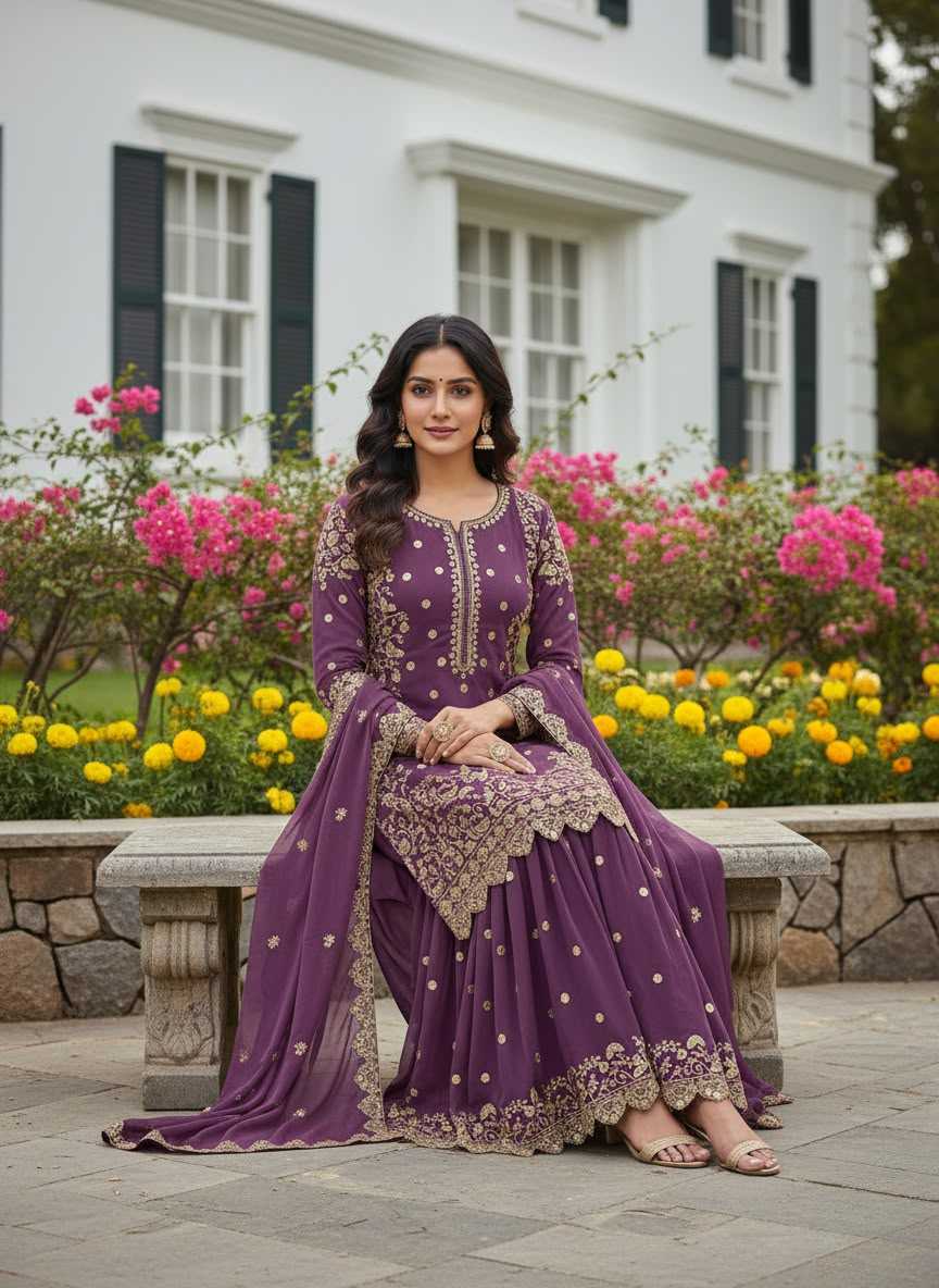 YNF Wholesale Faux Georgette Embroidery Suits  | Surat Manufacturer