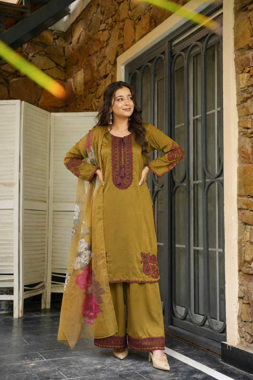 YNF Wholesale Cotton Embroidery Suits  | Surat Manufacturer