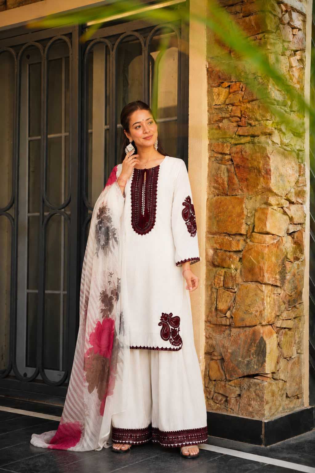 YNF Wholesale Cotton Embroidery Suits  | Surat Manufacturer