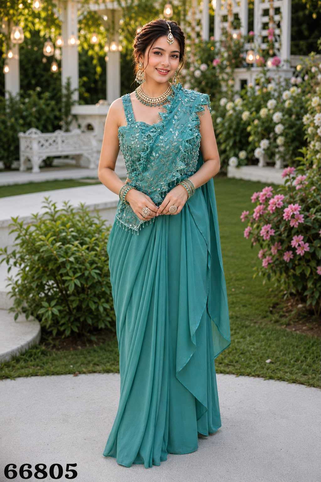 YNF Wholesale Georgette Designer Sarees  | Surat Manufacturer