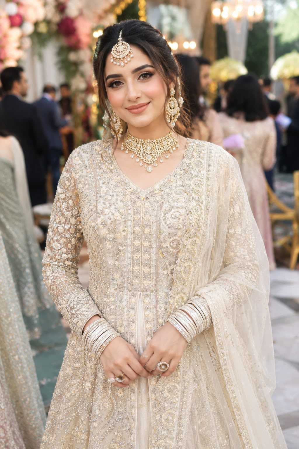 YNF Wholesale Net Embroidered Lehenga  | Surat Manufacturer