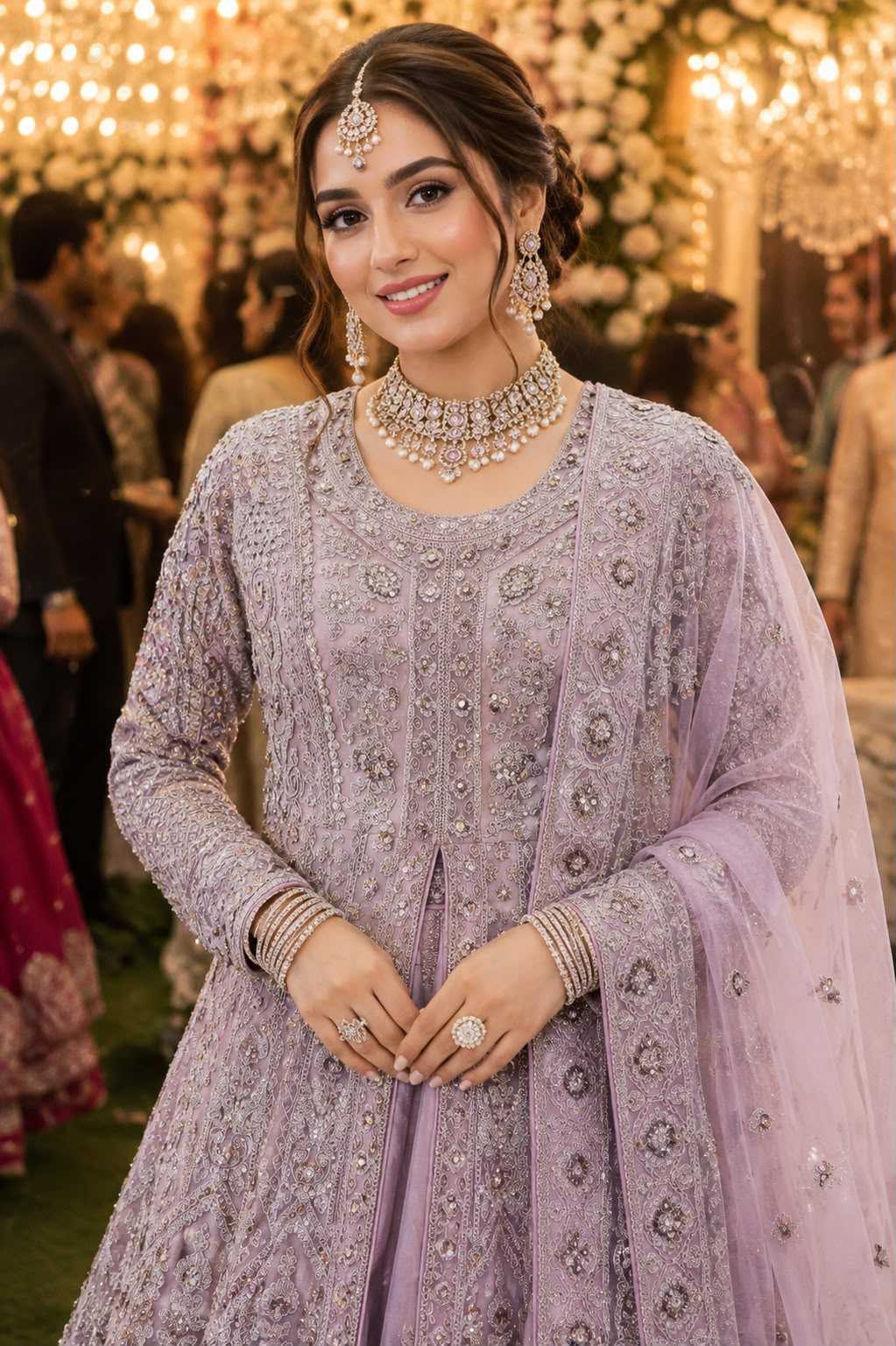 YNF Wholesale Net Embroidered Lehenga  | Surat Manufacturer