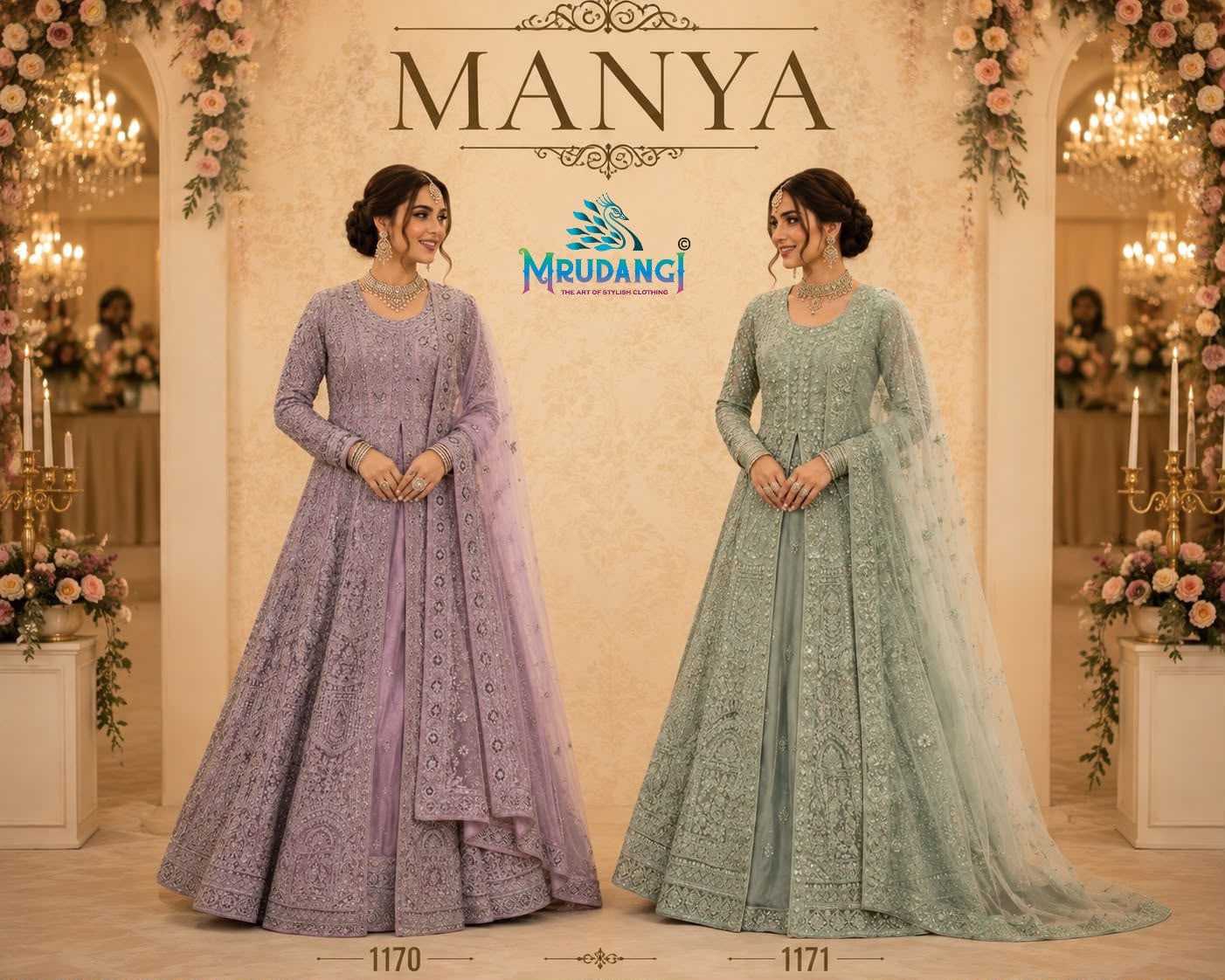 YNF Wholesale Net Embroidered Lehenga  | Surat Manufacturer