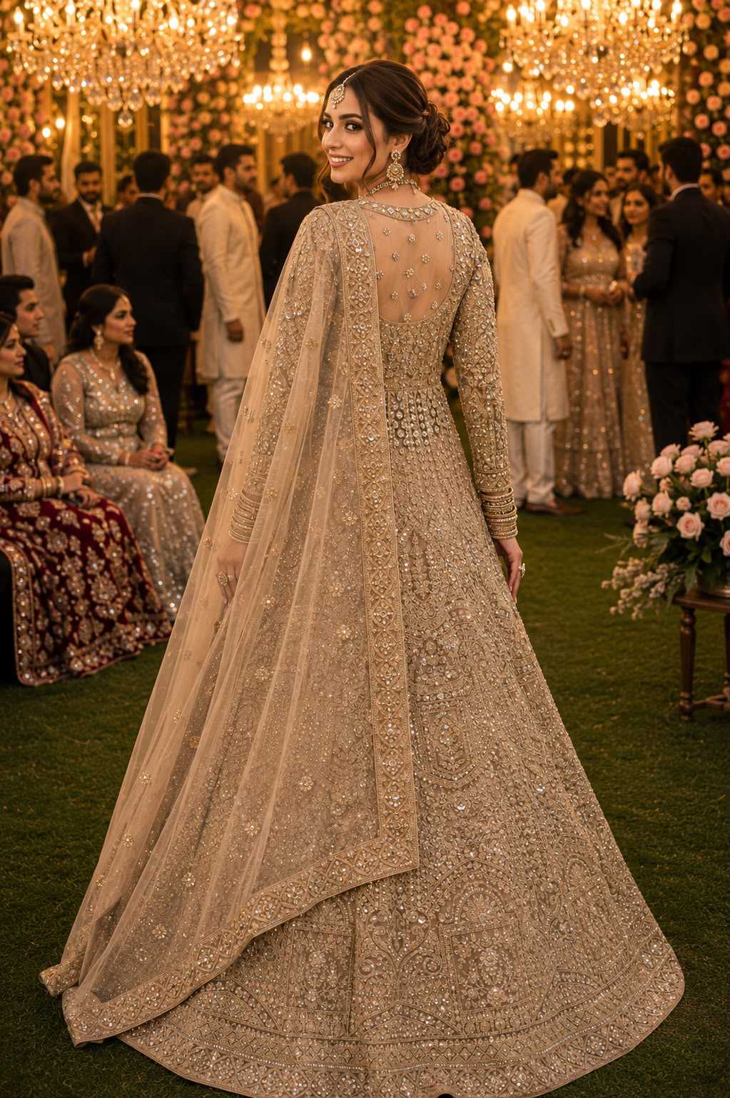 YNF Wholesale Net Embroidered Lehenga  | Surat Manufacturer