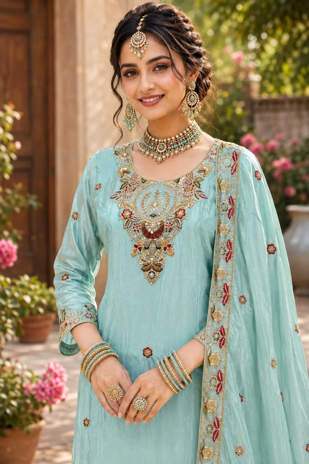 YNF Wholesale Premium Silk Embroidery Suits  | Surat Manufacturer