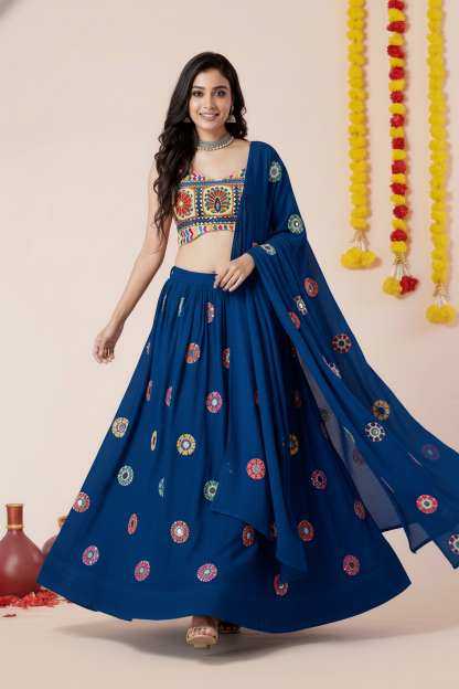 YNF Wholesale Heavy Rayon Embroidered Lehenga  | Surat Manufacturer