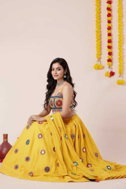 YNF Wholesale Heavy Rayon Embroidered Lehenga  | Surat Manufacturer
