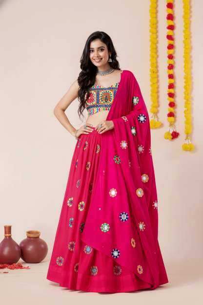 YNF Wholesale Heavy Rayon Embroidered Lehenga  | Surat Manufacturer