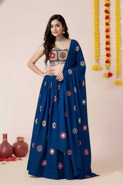 YNF Wholesale Heavy Rayon Embroidered Lehenga  | Surat Manufacturer