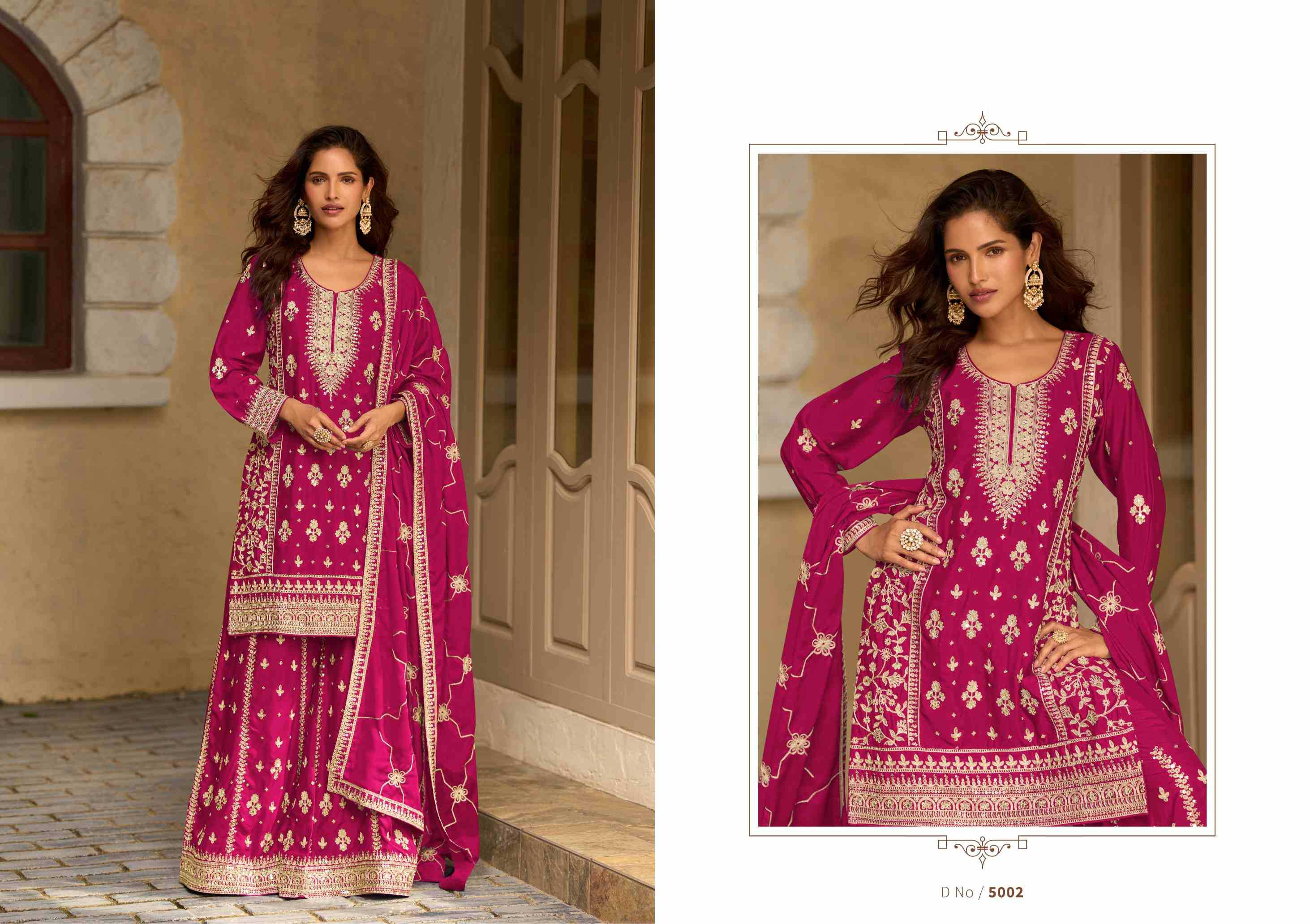 YNF Wholesale Chinon Silk Embroidery Suits  | Surat Manufacturer