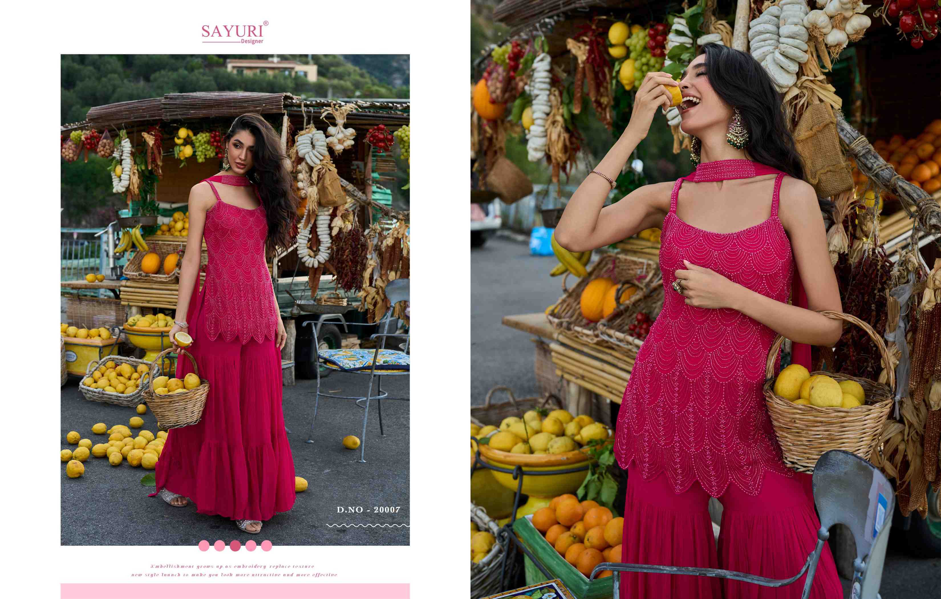 YNF Wholesale Georgette Sharara Salwar Suits  | Surat Manufacturer