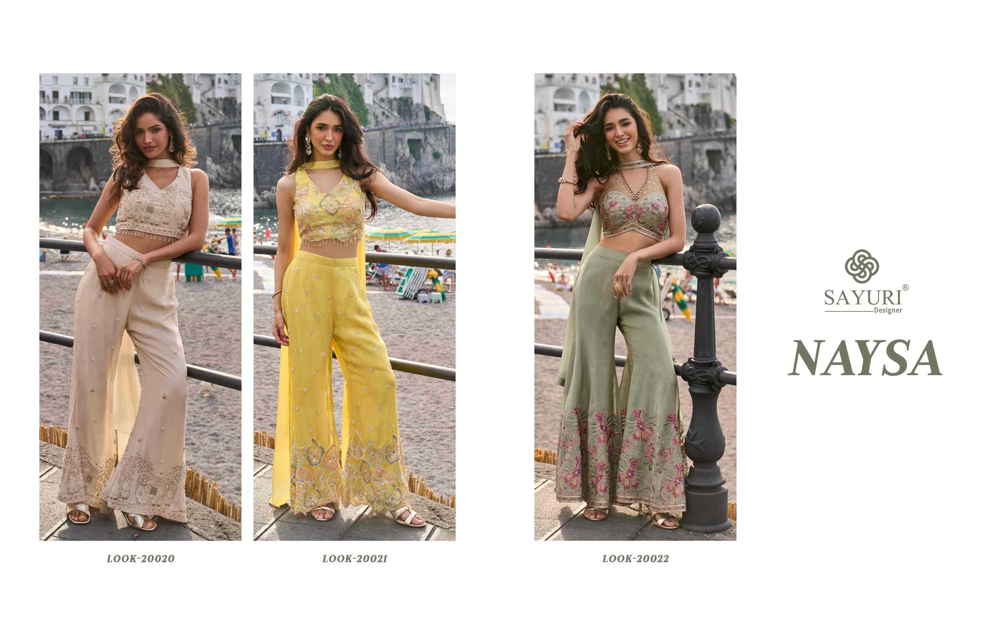 YNF Wholesale Chinon Silk Palazzo Suit KESH481 SAYURI NAYSA | Surat Manufacturer