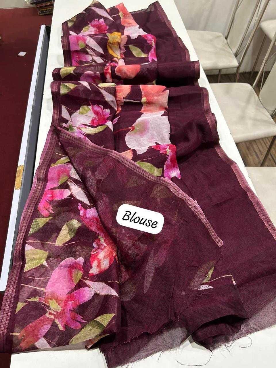YNF Wholesale Linen Designer Sarees  | Surat Manufacturer