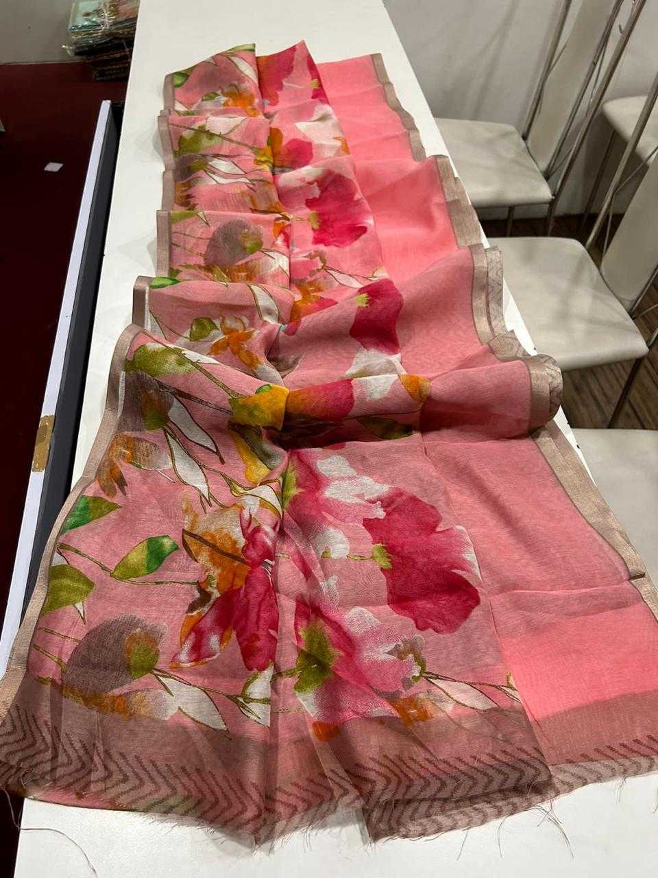 YNF Wholesale Linen Designer Sarees  | Surat Manufacturer