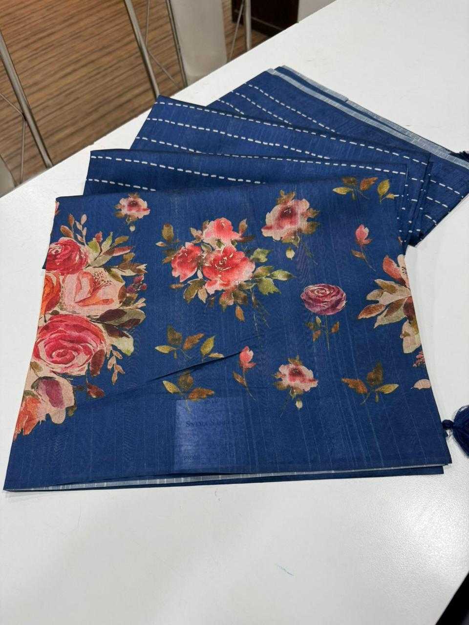 YNF Wholesale Tussar Silk Printed Sarees  | Surat Manufacturer