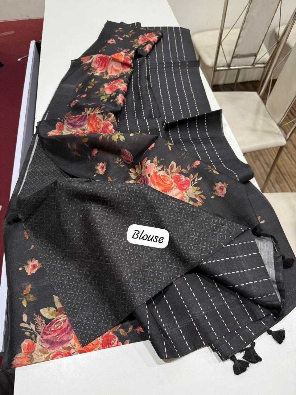 YNF Wholesale Tussar Silk Printed Sarees  | Surat Manufacturer