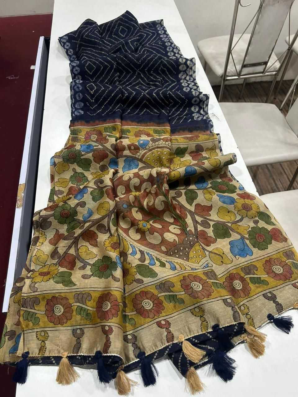 YNF Wholesale Linen Fancy Sarees  | Surat Manufacturer